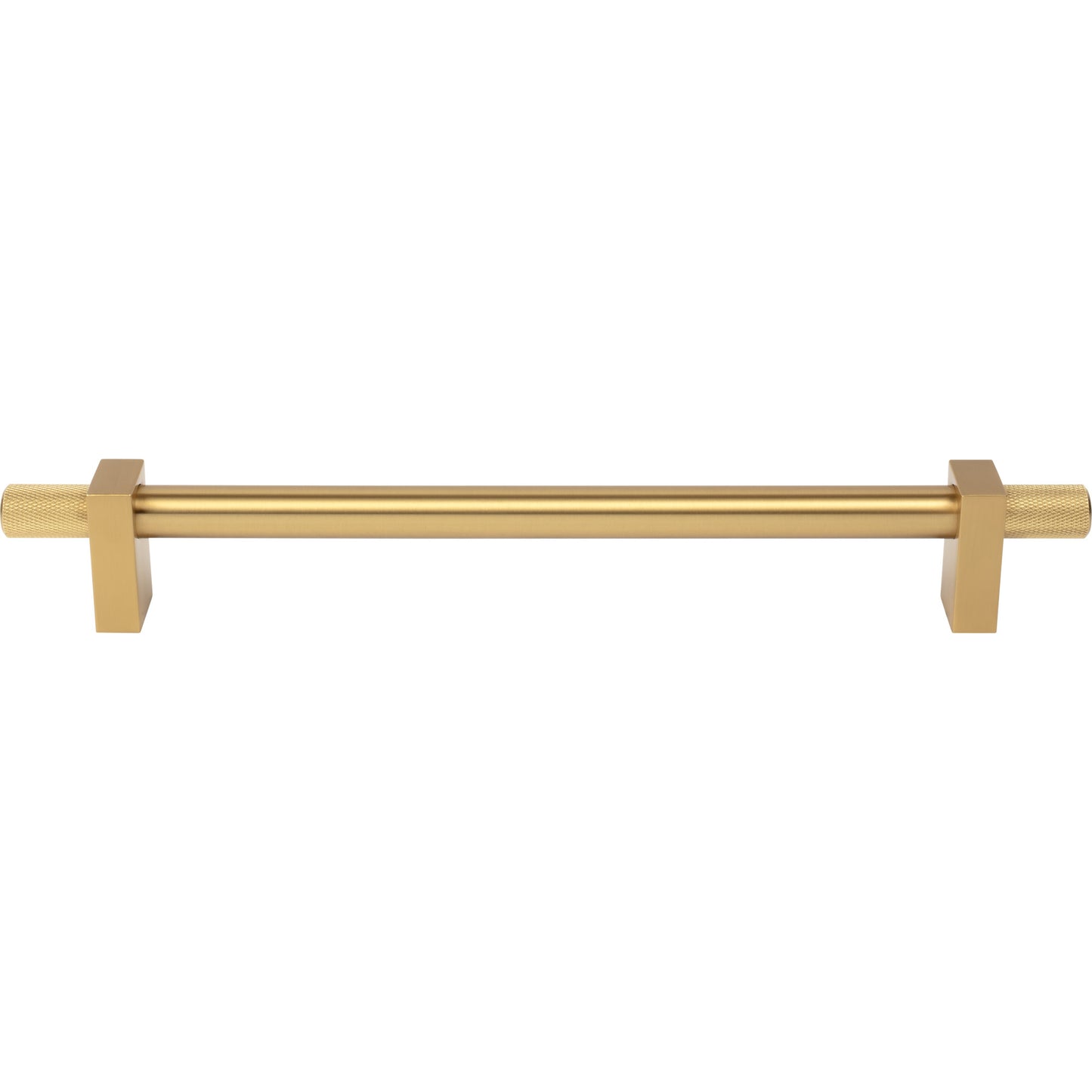 JEFFREY ALEXANDER 698-12BG Larkin Knurled Ends 12" Center-to-Center Appliance Pull - Brushed Gold