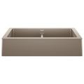 BLANCO 526553 Vintera Vintera SILGRANIT 33" Double Bowl Apron-Front Farmhouse Sink - Truffle in Truffle