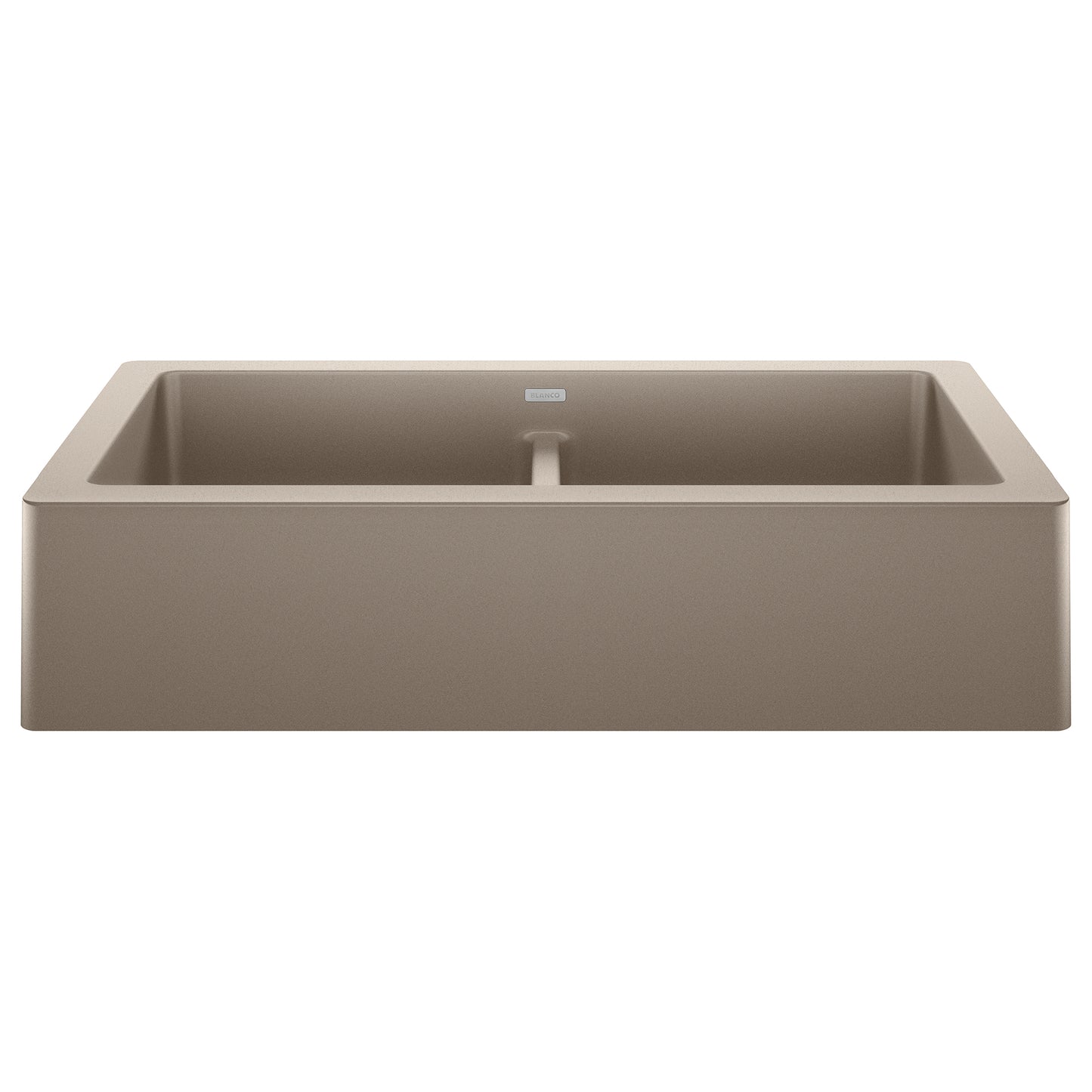 BLANCO 526553 Vintera Vintera SILGRANIT 33" Double Bowl Apron-Front Farmhouse Sink - Truffle in Truffle