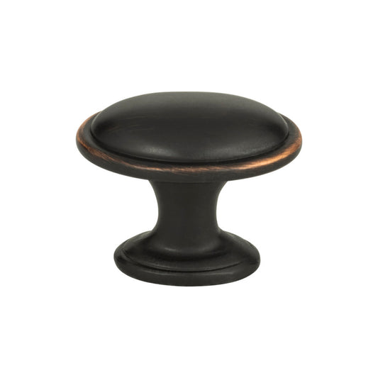 ATLAS 316-VB Austen 1 5/16" Length Oval Knob - Venetian Bronze