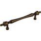 TOP KNOBS M822-7 Somerset Finial 7" Center to Center Bar Pull - German Bronze