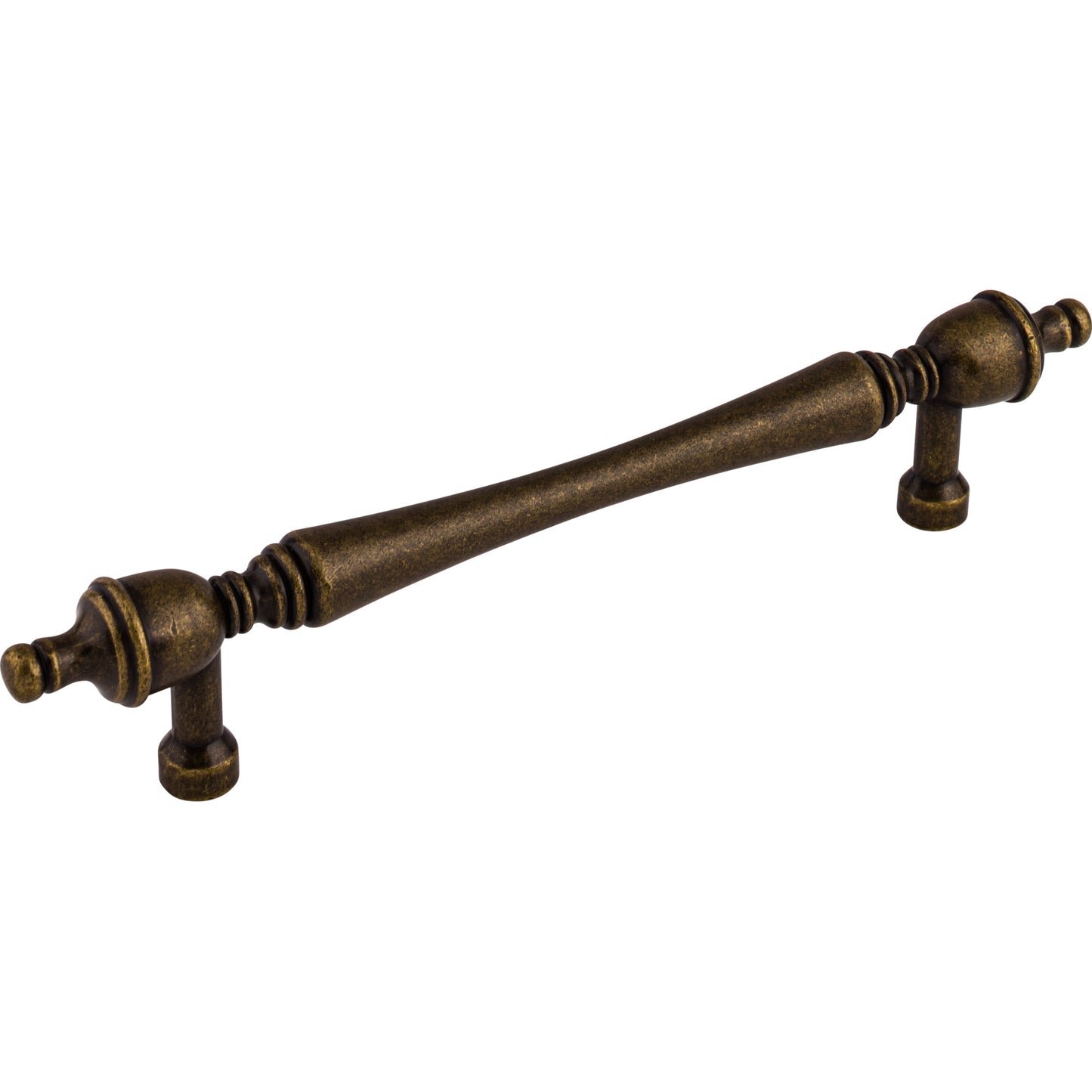 TOP KNOBS M822-7 Somerset Finial 7" Center to Center Bar Pull - German Bronze