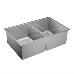 MOEN G16200 Prep 31"  Steel  Undermount Double Bowl Sink - Stainless