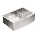 MOEN G18121 Prep 30" Undermount Apron Front Single Bowl Sink - Stainless
