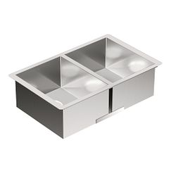 MOEN G18288 Prep 29" Undermount Double Bowl Sink - Stainless