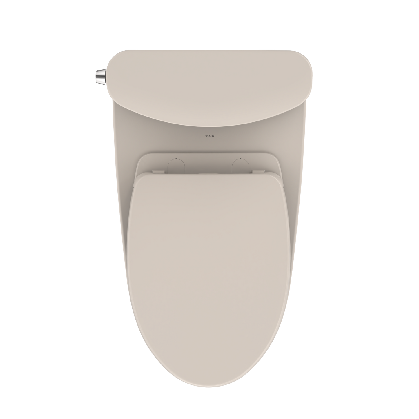 TOTO MS442124CEFG#12 Nexus Two-Piece Elongated 1.28 GPF Universal Height Toilet with CEFIONTECT and SS124 SoftClose Seat , Sedona Beige