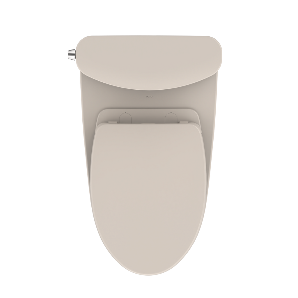 TOTO MS442124CUFG#12 Nexus 1G Two-Piece Elongated 1.0 Gpf Universal Height Toilet With Cefiontect And Ss124 Softclose Seat - Sedona Beige