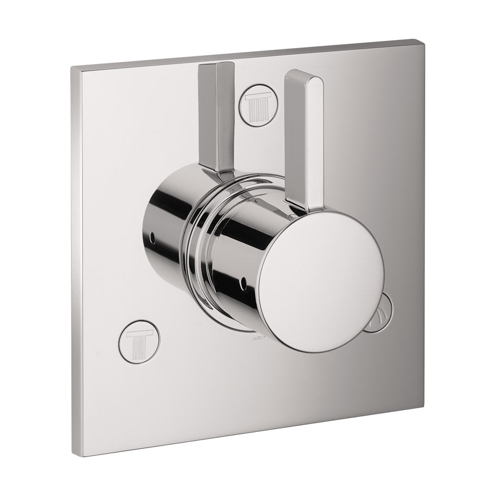 HANSGROHE 04880820 Ecostat Diverter Trim Square Trio/Quattro - Brushed Nickel