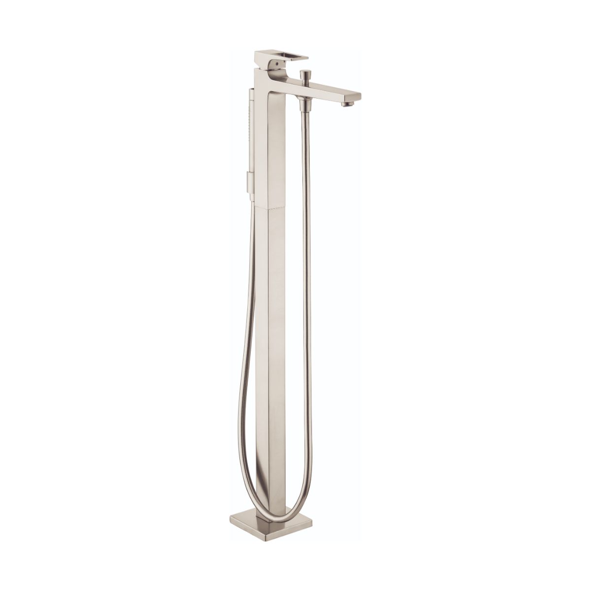 HANSGROHE 74532821 Metropol Freestanding Tub Filler Trim with Loop Handle and 1.75 GPM Handshower - Brushed Nickel