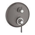 AXOR 16801341 Montreux Thermostatic Trim with Volume Control - Brushed Black Chrome