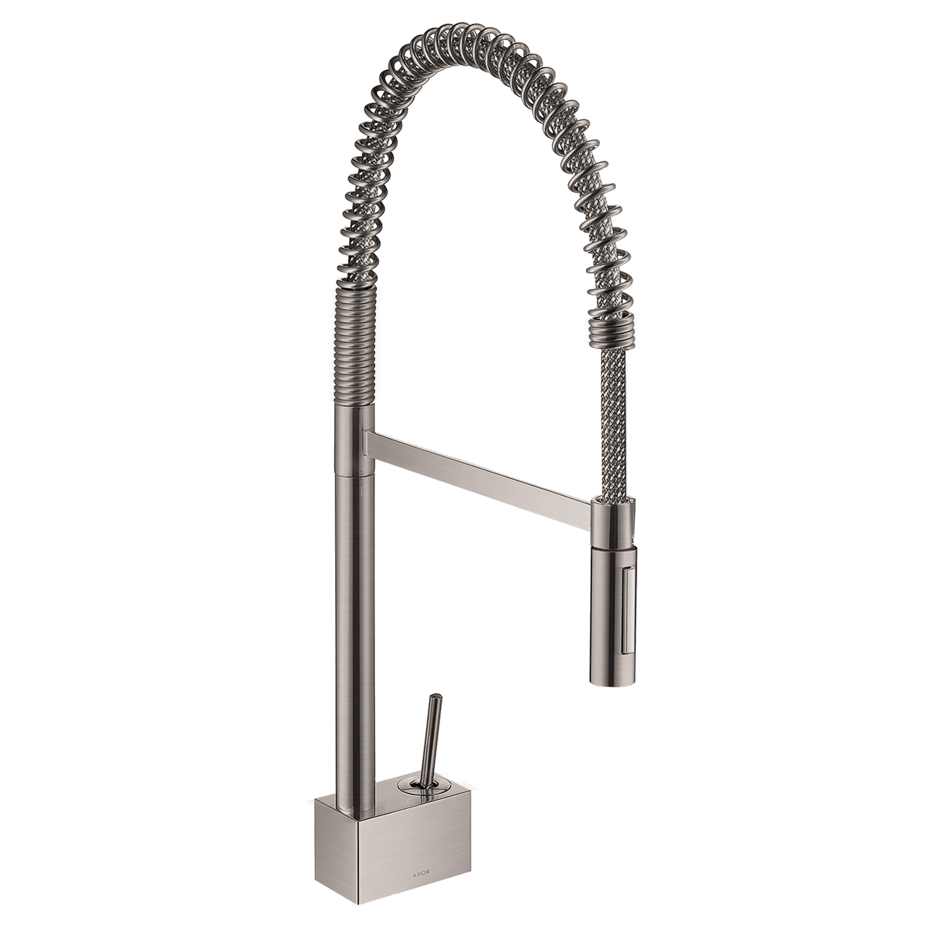 AXOR 10820801 Starck Semi-Pro Kitchen Faucet 2-Spray, 1.75 GPM - Stainless Steel Optic