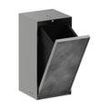 HANSGROHE 56063800 XtraStoris Rock Recessed Trash Bin with Shelf & Tileable Door - Brushed Stainless Steel