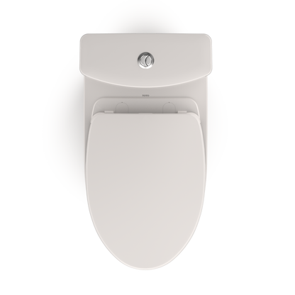 TOTO MS446124CEMFGN#11 Aquia Iv Two-Piece Elongated Dual Flush 1.28 And 0.9 Gpf Universal Height Toilet With Cefiontect - Colonial White