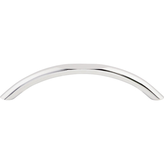 TOP KNOBS M544 Curved 5 1/16" Center to Center Bar Pull , Polished Chrome