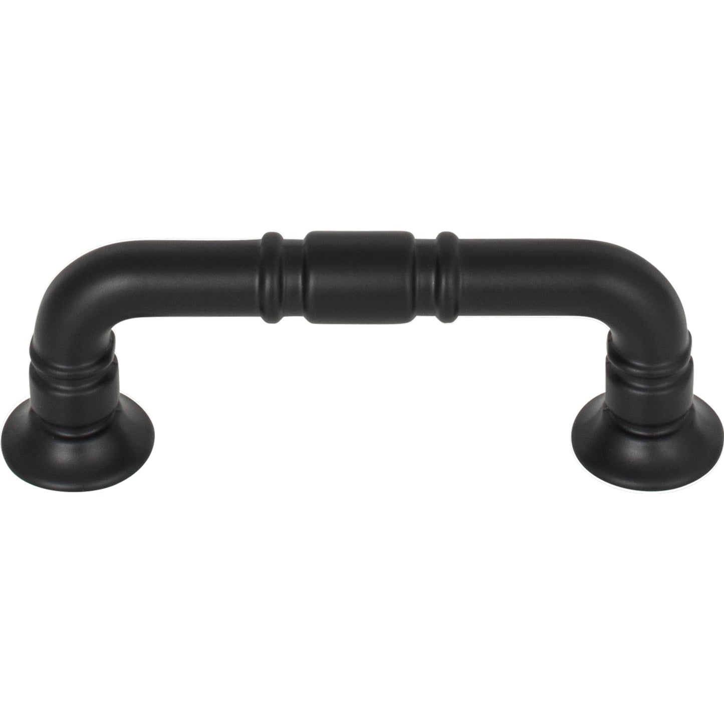 TOP KNOBS TK1001BLK Kent 3" Center to Center Bar Pull - Flat Black