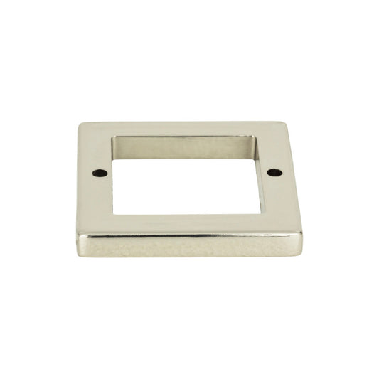 ATLAS 393-PN Tableau Square Pull Backplate , Polished Nickel