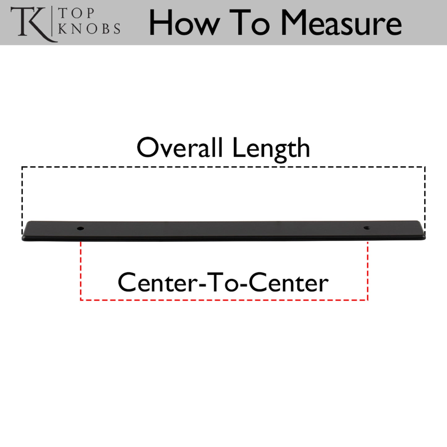 TOP KNOBS TK3282BSN Radcliffe Pull Backplate - Brushed Satin Nickel