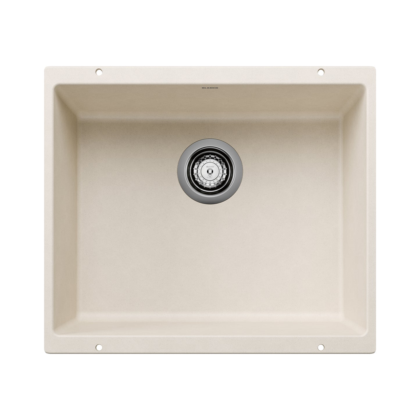 BLANCO 527405 Precis Precis SILGRANIT 21" Single Bowl Undermount Kitchen Sink - Soft White in Soft White