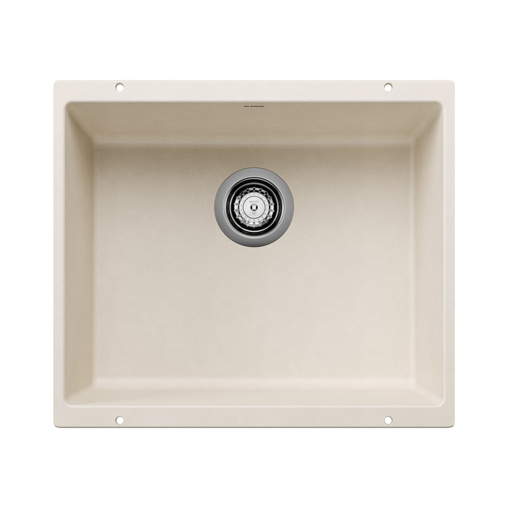 BLANCO 527405 Precis Precis SILGRANIT 21" Single Bowl Undermount Kitchen Sink - Soft White in Soft White