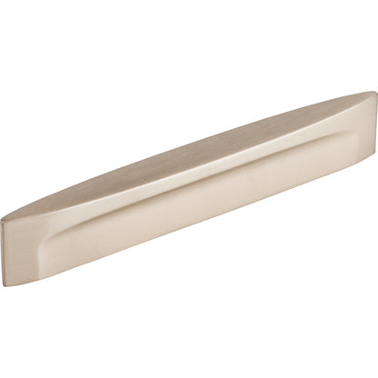 TOP KNOBS TK75BSN Oval Long Slot 5" Center to Center Bar Pull - Brushed Satin Nickel