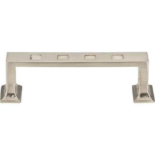 ATLAS 250-BRN Modern Craftsman 3" Center to Center Bar Pull , Brushed Nickel