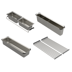 MOEN GA779 Luxe Chef Workstation System  Steel Accessory Bundle - Stainless