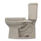 TOTO MS454124CEFG#03 Drake II Two-Piece Elongated 1.28 GPF Universal Height Toilet with CEFIONTECT and SS124 SoftClose Seat , Bone