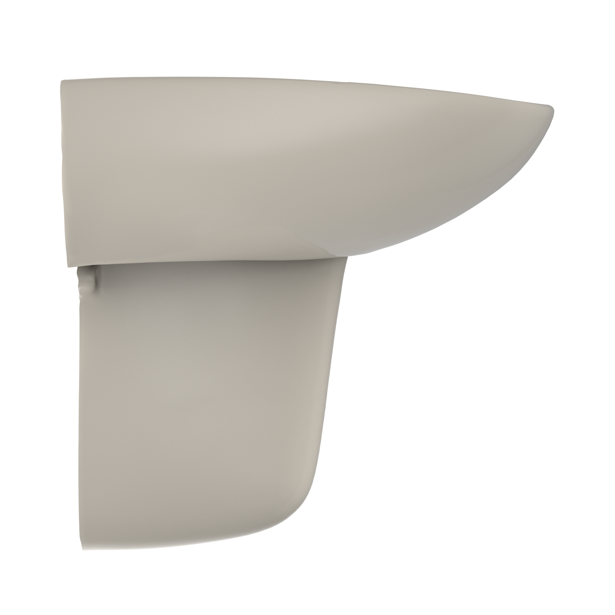 TOTO LHT242G#03 Prominence Oval Wall-Mount Bathroom Sink With Cefiontect And Shroud For Single Hole Faucets - Bone