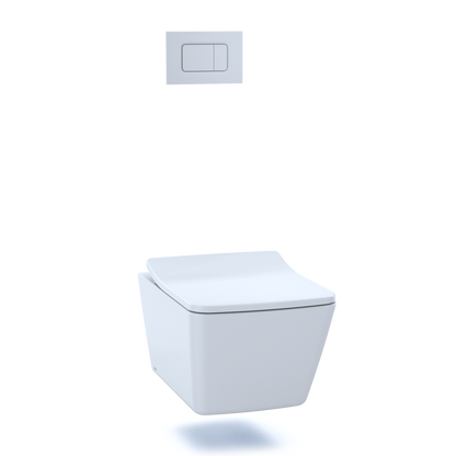 TOTO SS249R#01 Softclose Slim Square Seat And Lid For Sp Wall-Hung Toilet - Cotton White