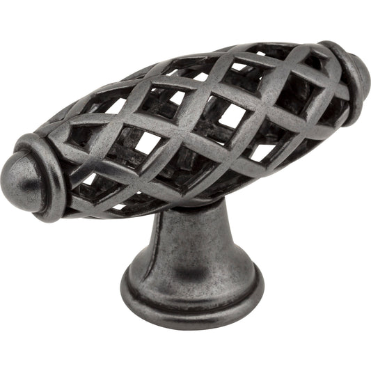 JEFFREY ALEXANDER 749DACM Tuscany 2-5/16" Length Birdcage Knob , Gun Metal