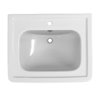 TOTO LPT530N#01 Promenade 27-1/2" X 22-1/4" Rectangular Pedestal Bathroom Sink For Single Hole Faucets - Cotton White