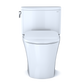 TOTO MS442234CEFG#01 Nexus Two-Piece Elongated 1.28 GPF Universal Height Toilet with CEFIONTECT and SS234 SoftClose Seat , Cotton White