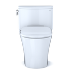 TOTO MS442234CUFG#01 Nexus 1G Two-Piece Elongated 1.0 Gpf Universal Height Toilet With Cefiontect And Ss234 Softclose Seat - Cotton White