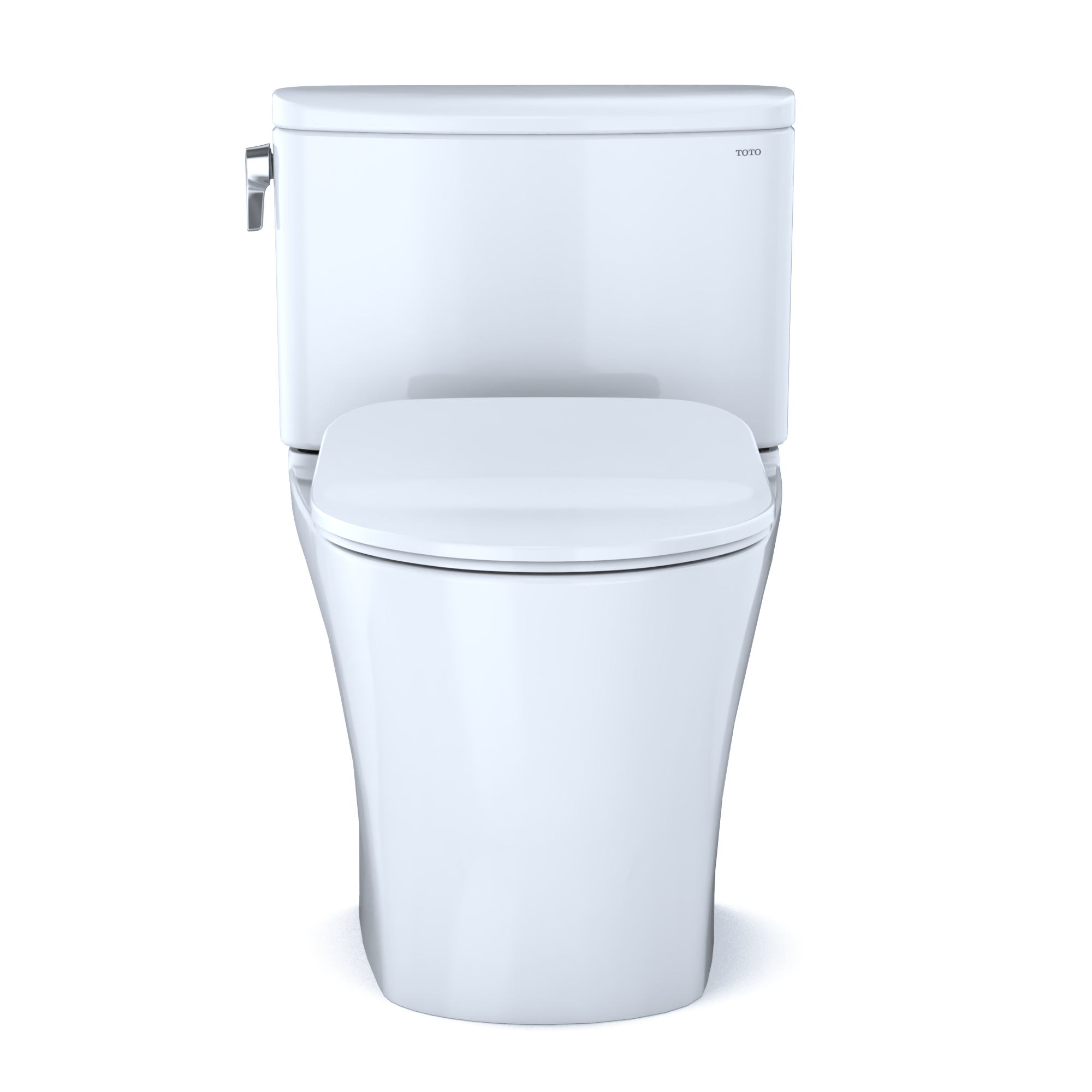 TOTO MS442234CUFG#01 Nexus 1G Two-Piece Elongated 1.0 Gpf Universal Height Toilet With Cefiontect And Ss234 Softclose Seat - Cotton White