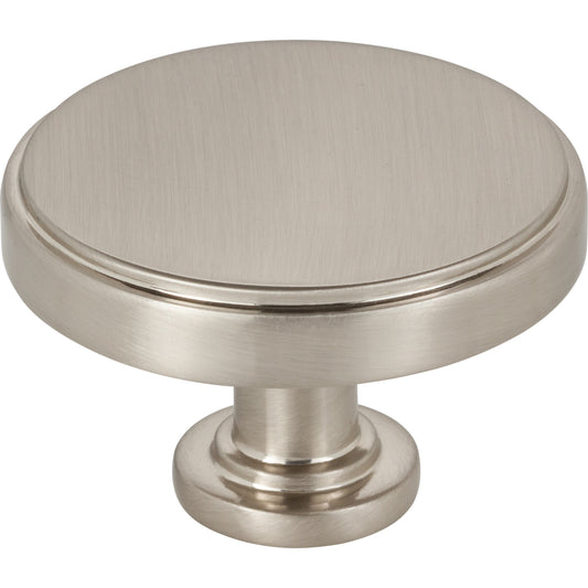 JEFFREY ALEXANDER 171L-SN Richard 1-3/4" Diameter Round Knob - Satin Nickel