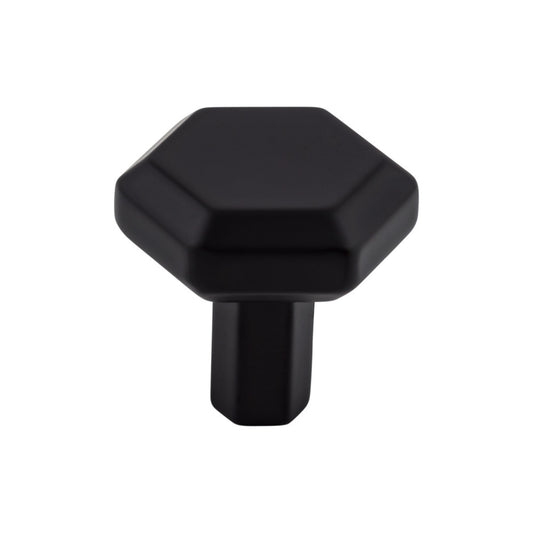 TOP KNOBS TK791BLK Lydia 1 1/8" Length Square Knob , Flat Black