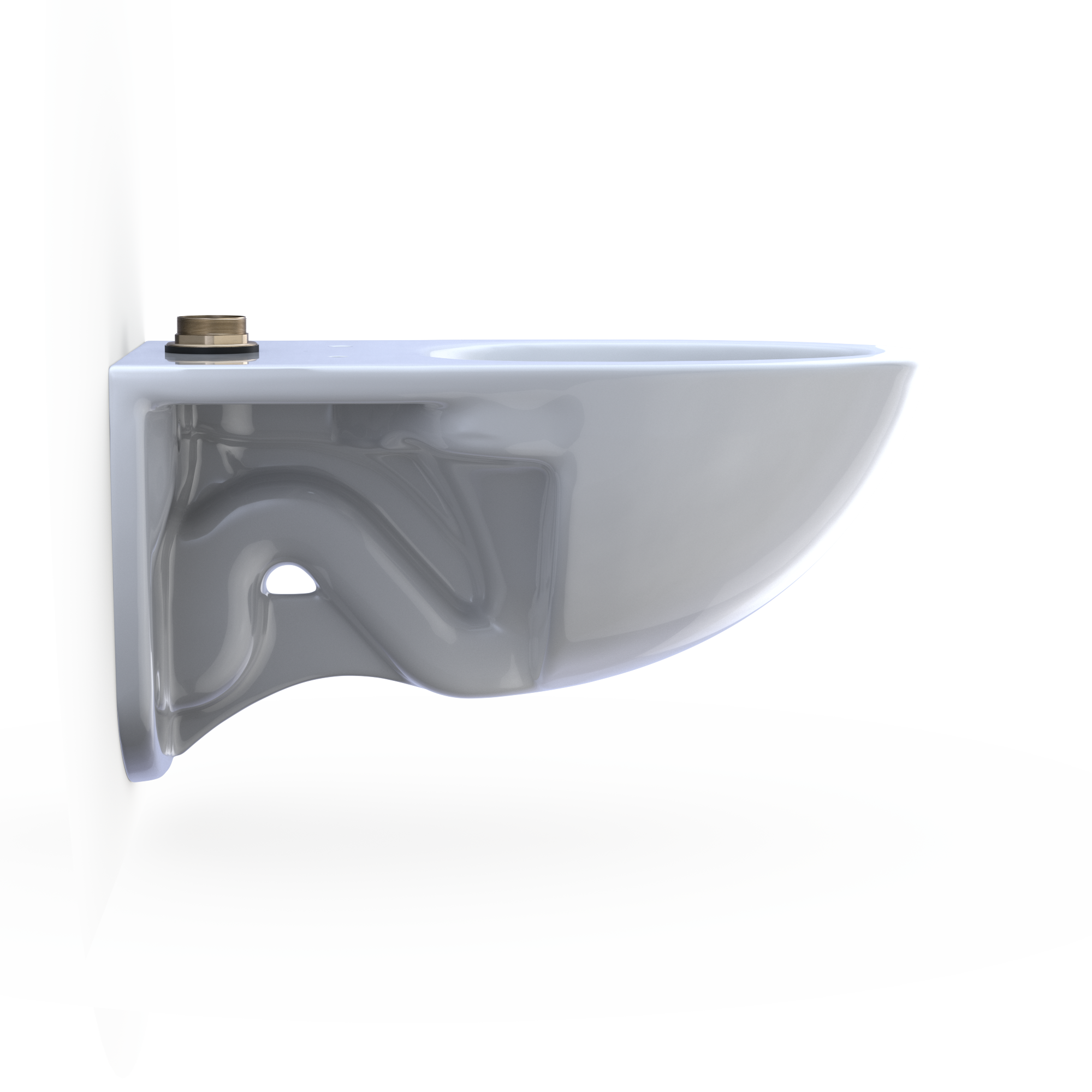 TOTO CT728CUG#01 Tornado Flush Commercial Flushometer Wall-Mounted Toilet With Cefiontect - Cotton White