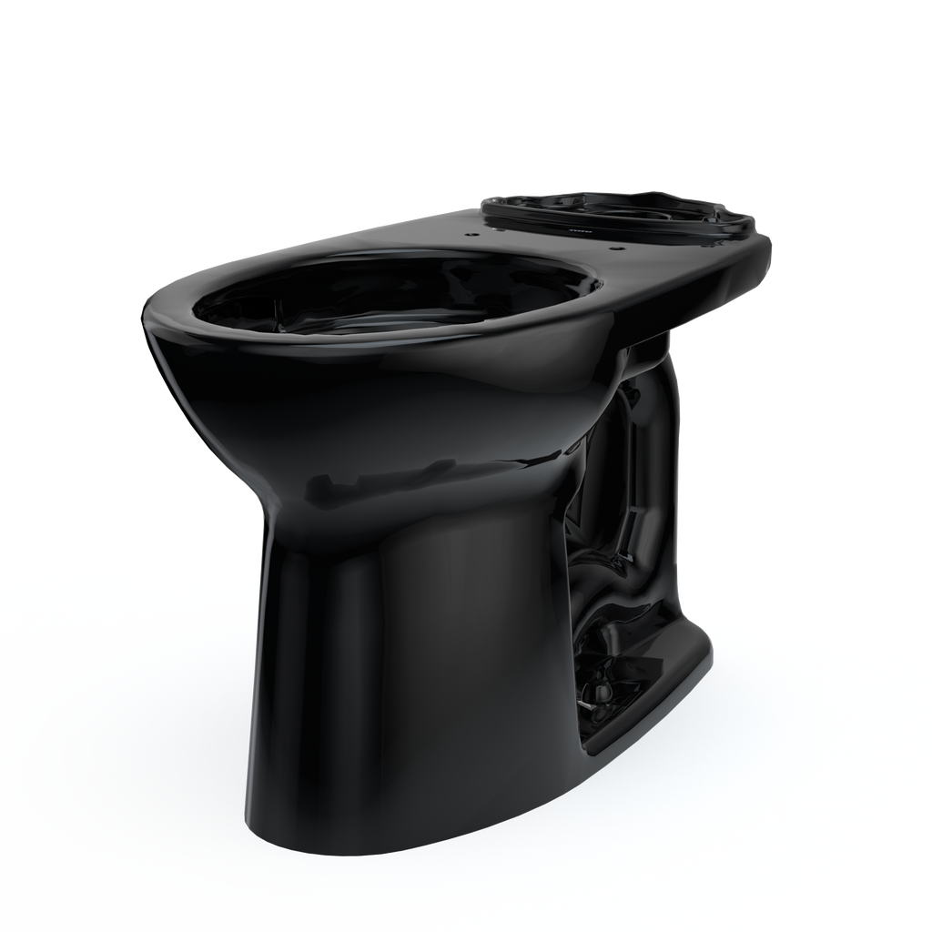 TOTO C776CEF#51 Drake Elongated Universal Height Universal Height Tornado Flush Toilet Bowl - Ebony