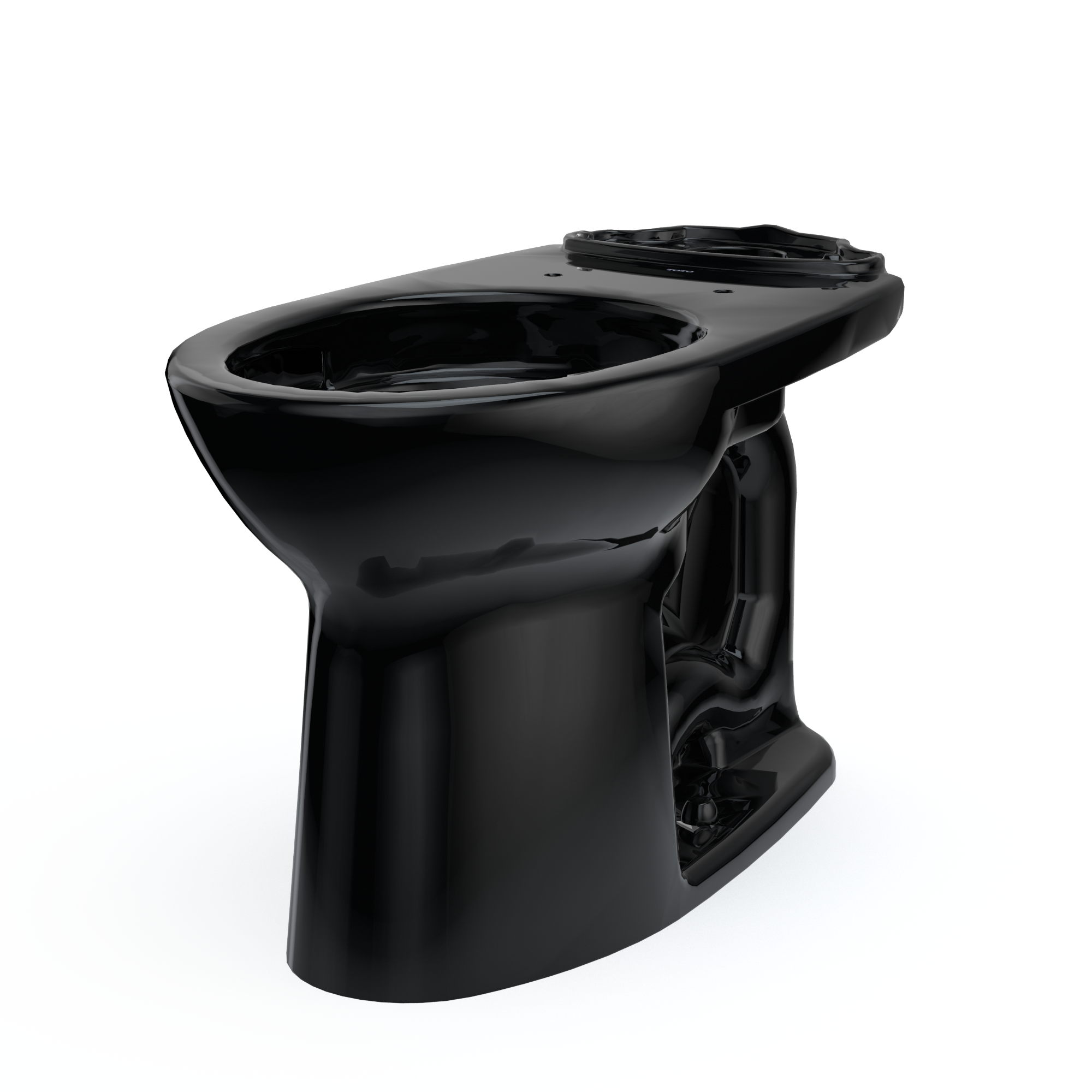 TOTO C776CEF#51 Drake Elongated Universal Height Universal Height Tornado Flush Toilet Bowl - Ebony