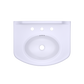 TOTO LPT642.8#01 Dartmouth Rectangular Pedestal Bathroom Sink with Arched Front for 8 Inch Center Faucets , Cotton White