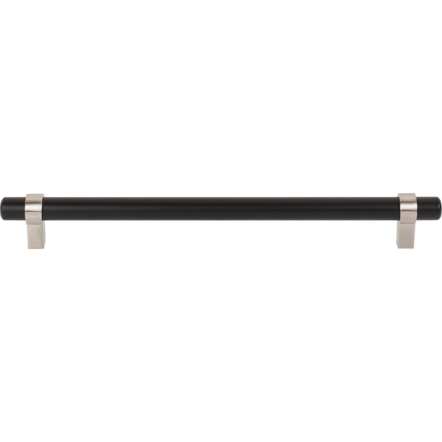 JEFFREY ALEXANDER 5224MBSN Key Grande 224 mm Center-to-Center Bar Pull - Matte Black w/Satin Nickel