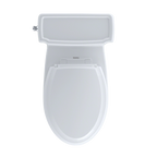 TOTO MS974224CEFG#01 Eco Guinevere Elongated 1.28 Gpf Universal Height Skirted Toilet With Cefiontect And Softclose Seat - Cotton White