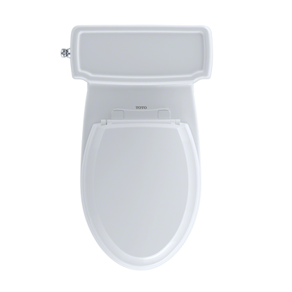 TOTO MS974224CEFG#01 Eco Guinevere Elongated 1.28 Gpf Universal Height Skirted Toilet With Cefiontect And Softclose Seat - Cotton White