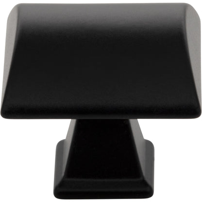JEFFREY ALEXANDER 944MB Roman 1-1/4" Length Square Knob - Matte Black
