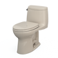 TOTO MS604124CEFG#03 UltraMax II One-Piece Elongated 1.28 GPF Universal Height Toilet with CEFIONTECT and SS124 SoftClose Seat , Bone