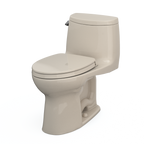 TOTO MS604124CEFG#03 Ultramax Ii One-Piece Elongated 1.28 Gpf Universal Height Toilet With Cefiontect And Ss124 Softclose Seat - Bone