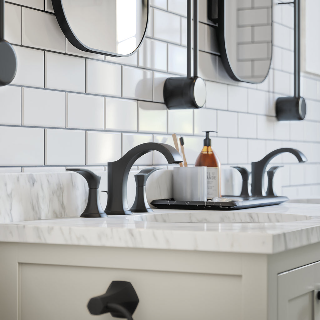 HANSGROHE 04813670 Locarno Widespread Faucet 110 with pop-up drain, 1.2 GPM - Matte Black