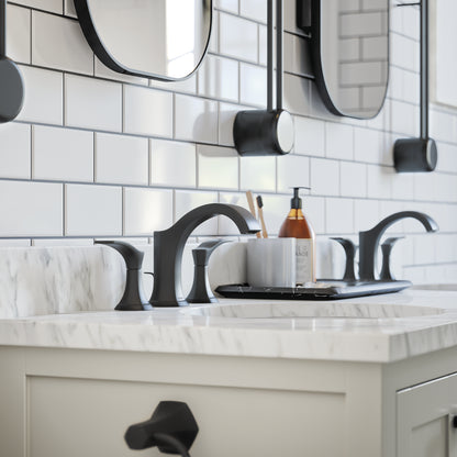 HANSGROHE 04813670 Locarno Widespread Faucet 110 with pop-up drain, 1.2 GPM - Matte Black