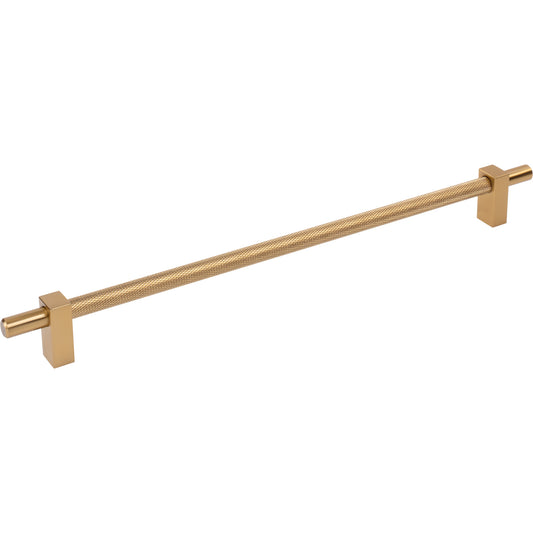 JEFFREY ALEXANDER 598-305SBZ Larkin Knurled Center 305 mm Center-to-Center Bar Pull - Satin Bronze