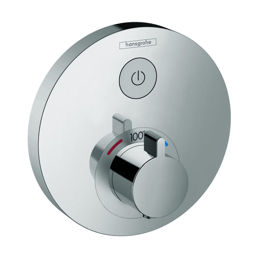 HANSGROHE 15744001 ShowerSelect S Thermostatic Trim for 1 Function, Round - Chrome